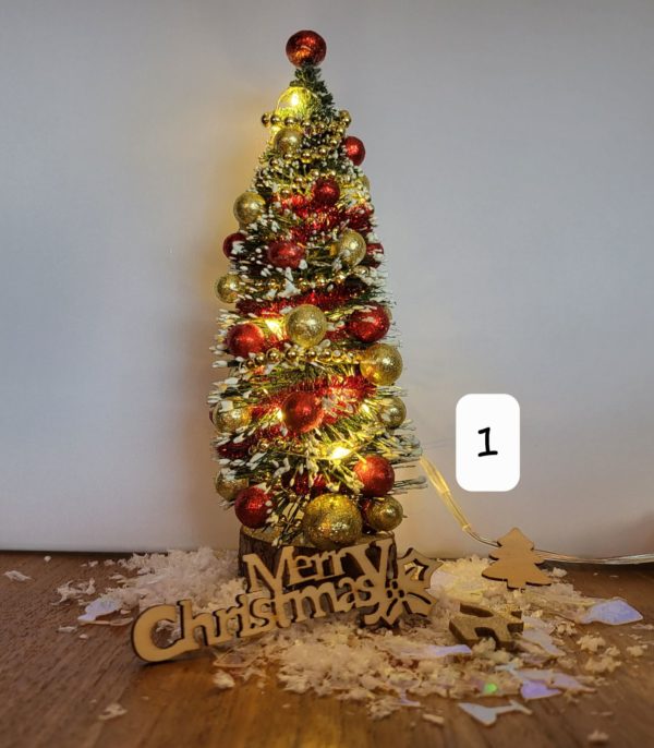 kerstbomen miniatuur poppenhuis